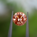 Loose Moissanite Orange Clean Round Cut 5.00 MM