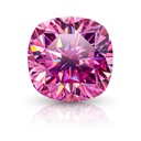 Loose Moissanite Pink Clean Cushion Cut 4.50 MM