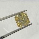 Loose Moissanite Yellow Clean Asscher Cut 20.00 x 19.20 MM