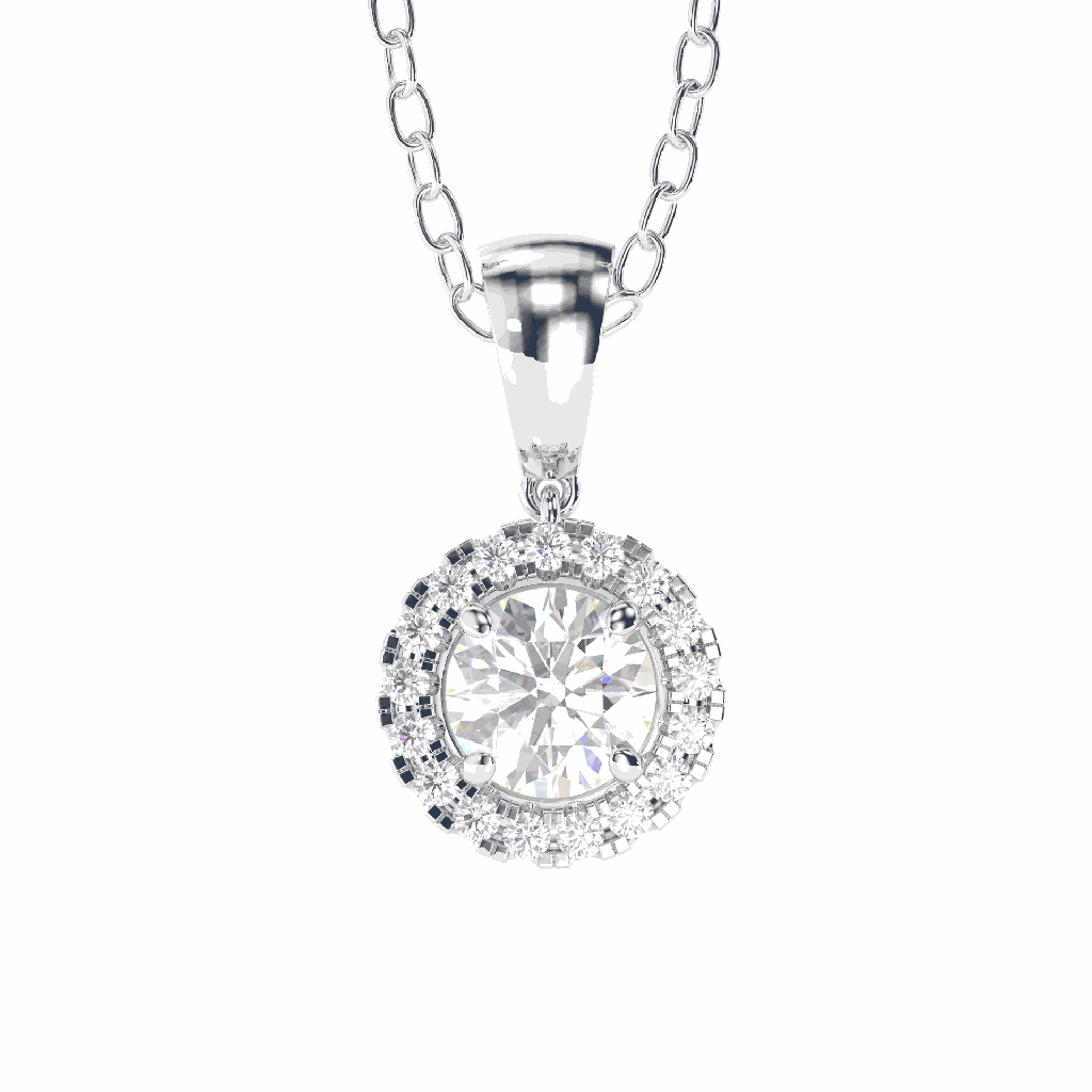 Round Diamond Pendant