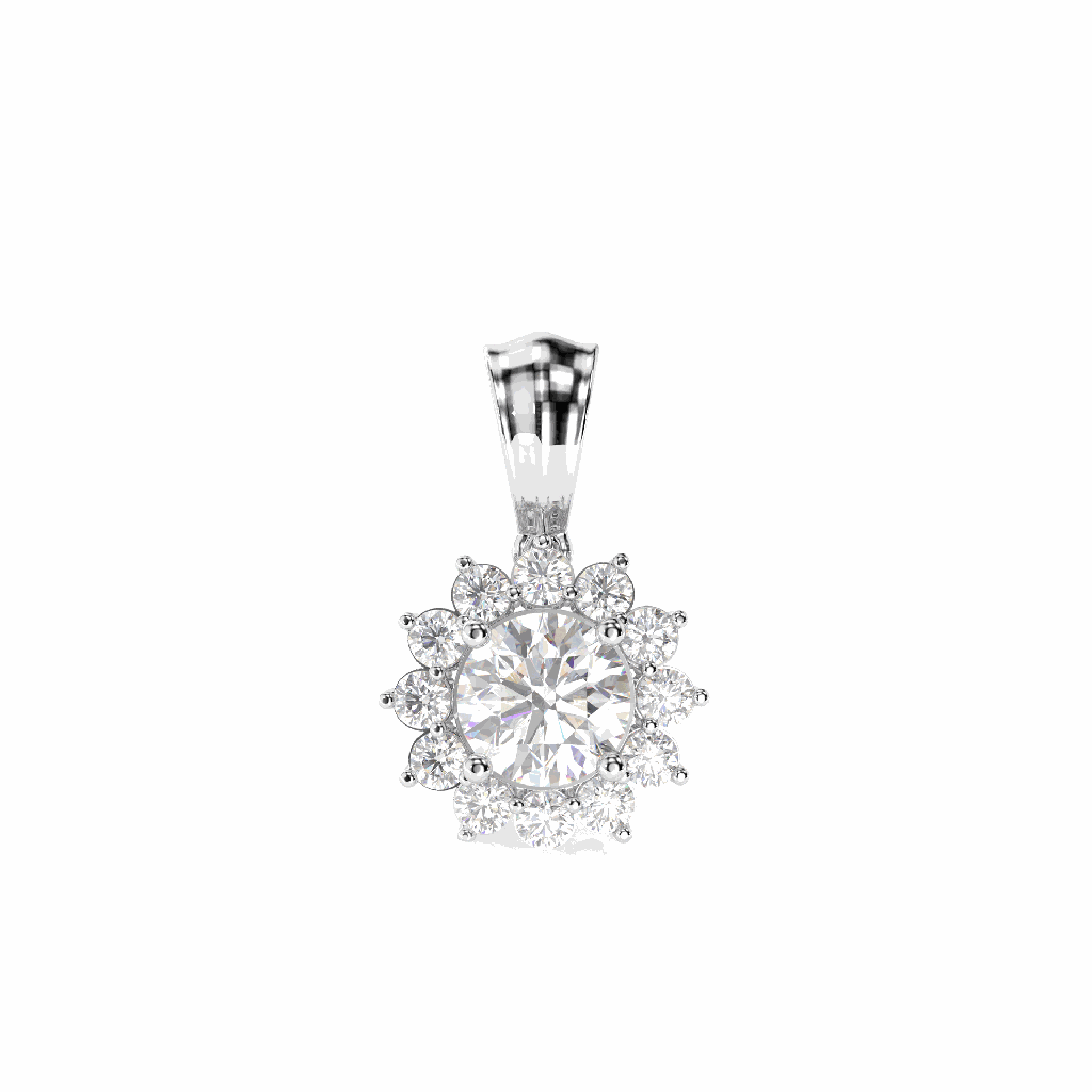 Round Diamond Pendant