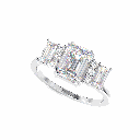 Emerald Diamond Engagement Ring for Women