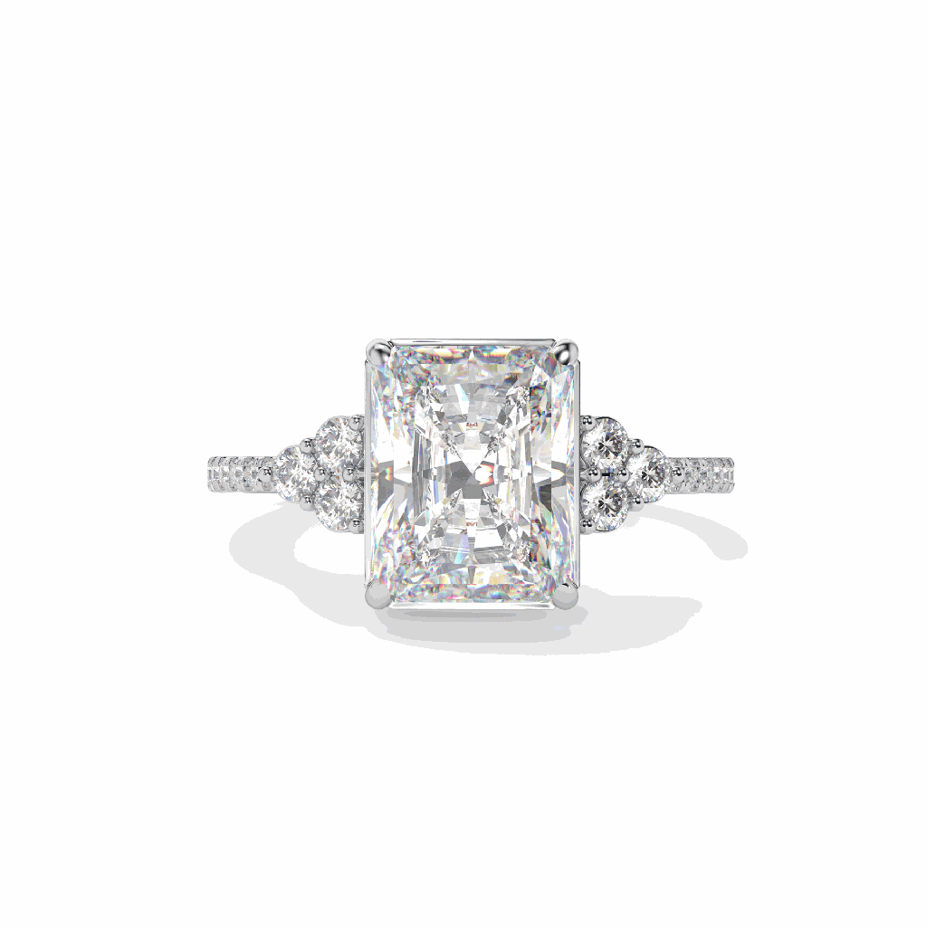 Radiant Diamond Engagement Ring for Women