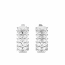 Marquise Cut Huggie Hoop Earrings