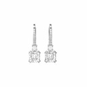 Asscher Cut Drop/Dangle Earrings