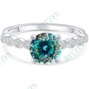  Portuguesse Cut Round Shape Ring For Engagement