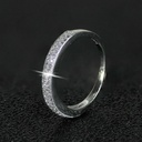 Round Cut Stone Anniversary Ring for Women