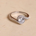 Ready To Ship Diamond Engagement Ring, Valentines Day Gift For Her, Round Cut Diamond Ring, Bridal Ring