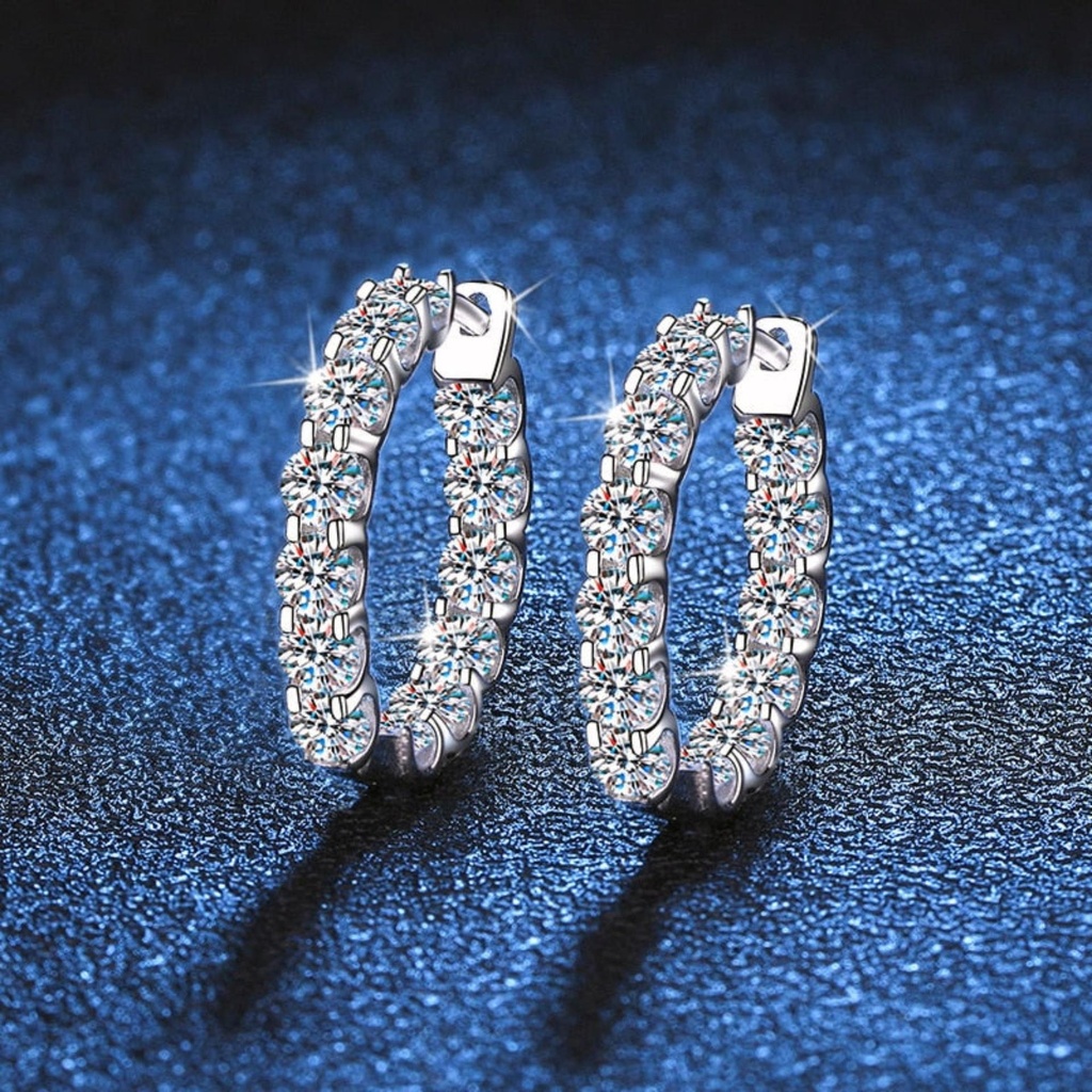  Hoop Earring  18K Gold Plated Silver