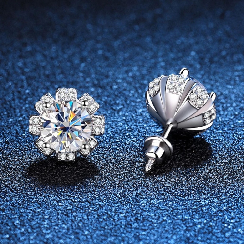 Stud Earring 18K Gold Plated Silver