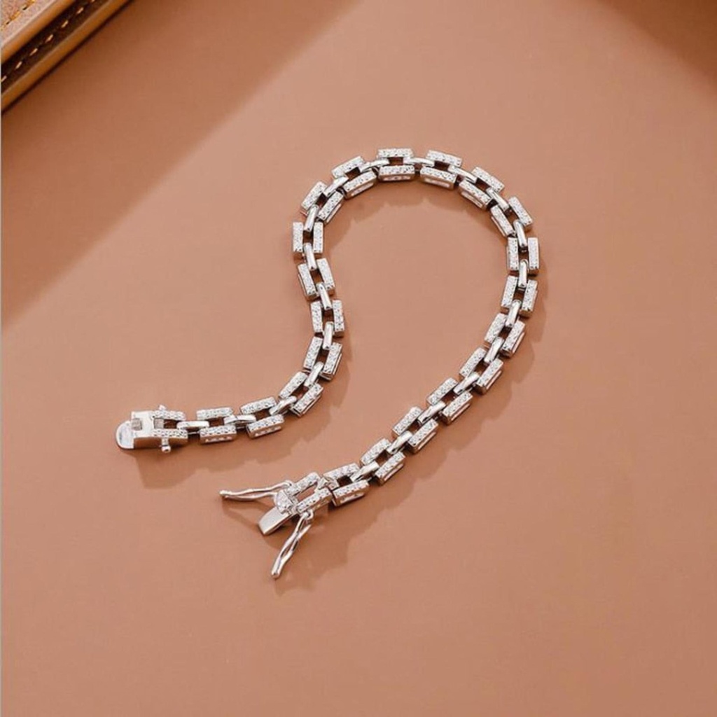 Luxury Bracelets 18K Gold Plated Silver