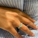 Engagement Rings, 14k Gold Ring, Lab Grown Diamond, IGI Certified, Diamonds in Round Pave Settings, Promise Ring, Gifts for Her