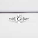  diamond engagement ring handmade in platinum antique 1920s art deco inspired