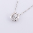 Round Stone, Lab Grown Diamond Fancy Wedding Pendant For Women, Everyday Pendant, Anniversary Gift, Engagement Gift (Only Pendant)