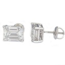 Emerald Diamond Earrings for Women