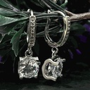 Round Diamond Earrings For Women