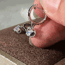 Round Diamond Earrings For Her