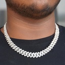 Moissanite 925 Sterling Silver Link Cuban Chain