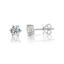  Round Moissanite Diamond Studs Earring