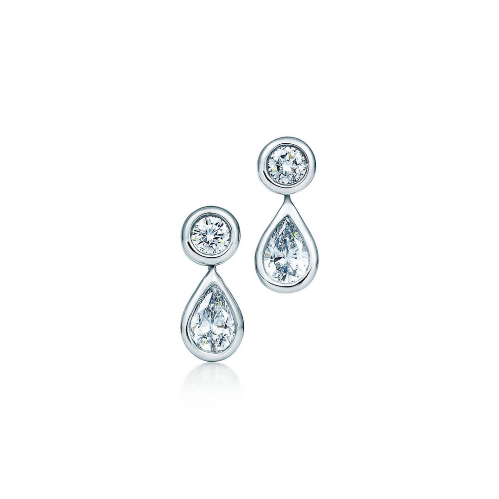 Round & Pear Cut Drop/Dangle Earring for Women