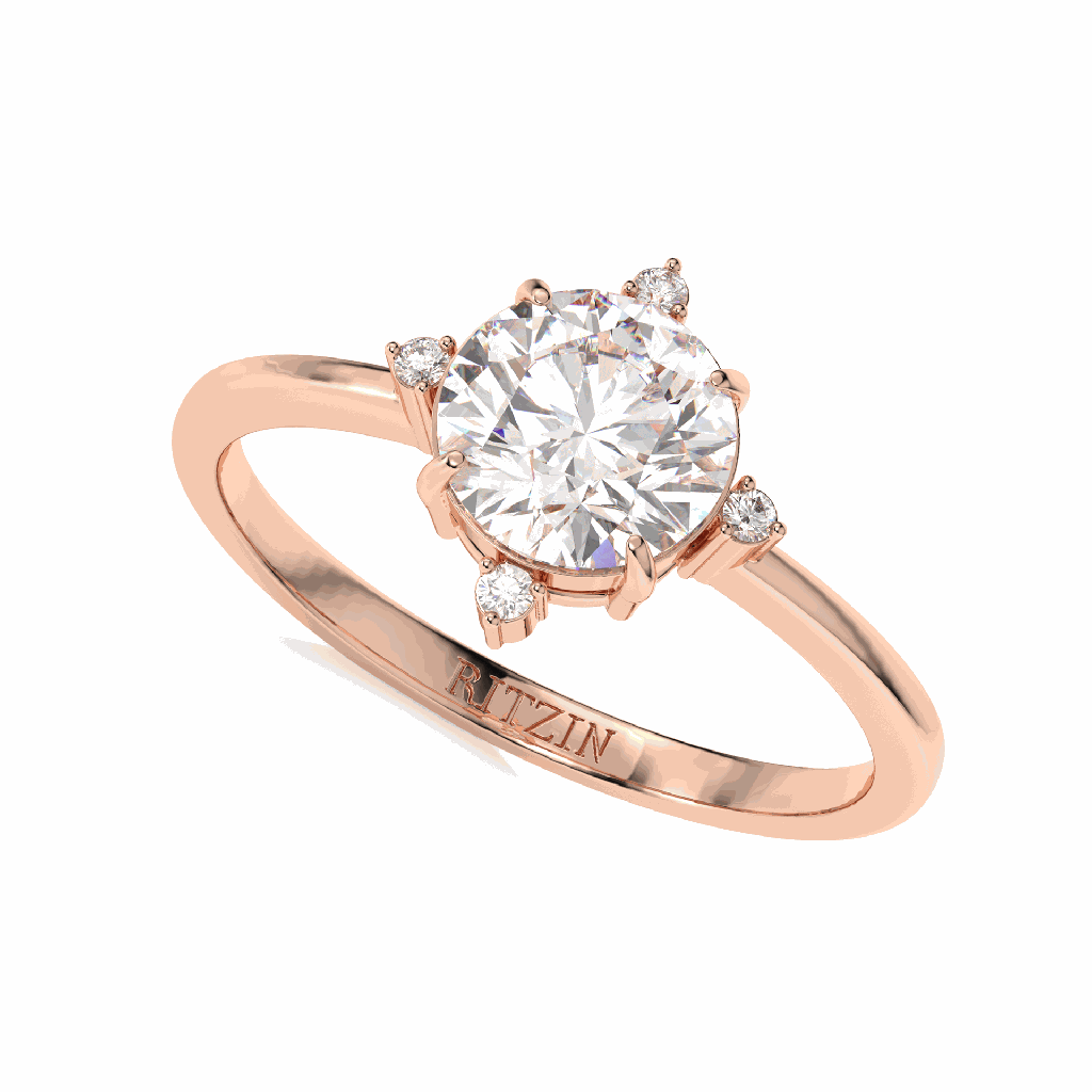 Round Diamond Engagement Ring for Women