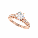 Round Diamond Engagement Ring for Women