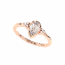 Pear Diamond Fancy Engagement Ring for Women