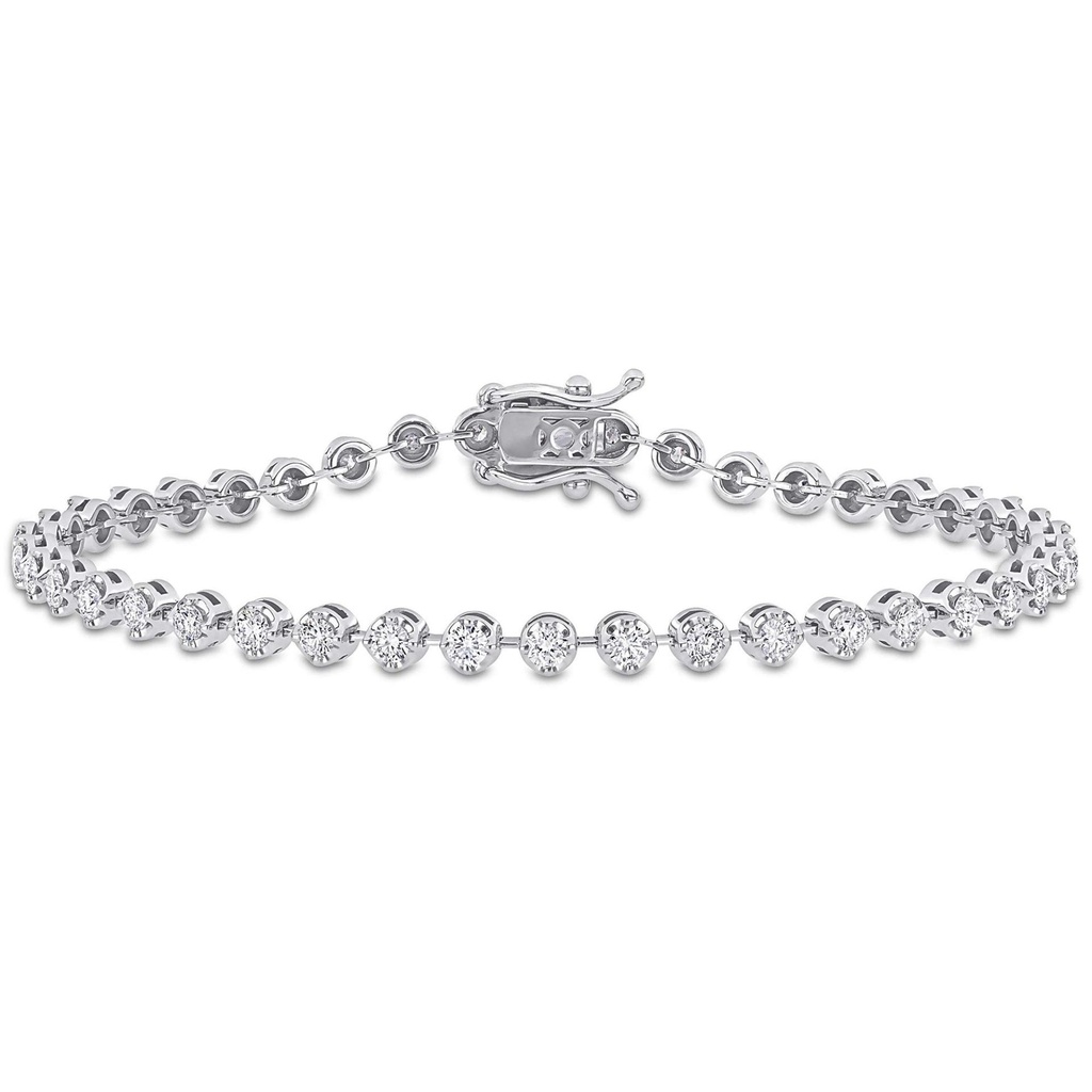 Round Cut Tennis Bracelets