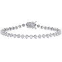 Round Cut Tennis Bracelets