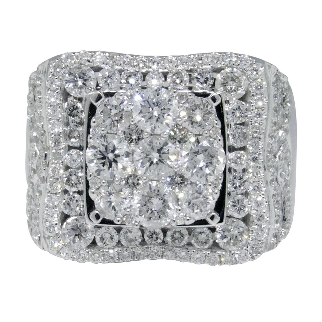 925 Sterling Silver Diamond Men Ring Fully Iced Gold Plated Men Pinky And Hiphop Ring