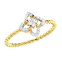 Art Deco Round Moissanite Engagement Women Ring