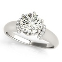 Round Diamond Engagement Ring for Women Ring