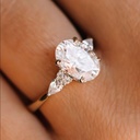 Oval Diamond Engagement Ring for Women