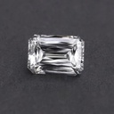 Loose Moissanite White Clean Criss Cut Emerald 10.00 MM X 7.00 MM