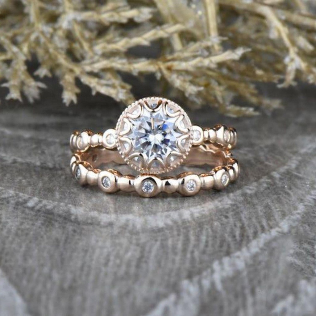 Round Diamond Engagement Ring For Women Ring