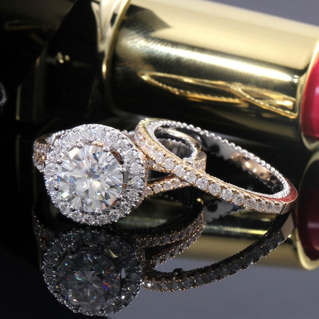 Round Diamond Bridal Ring for Women