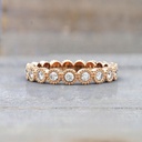 Round Diamond Band Engagement Ring for Women