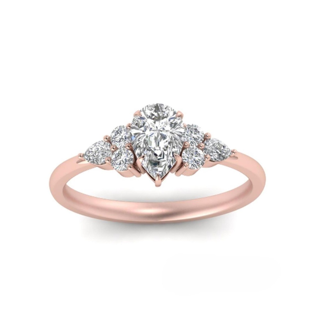 Pear Diamond Engagement Ring for Women