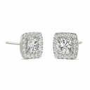 Cushion Diamond Earrings For Women