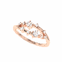 Round Diamond Band Engagement Band for Women