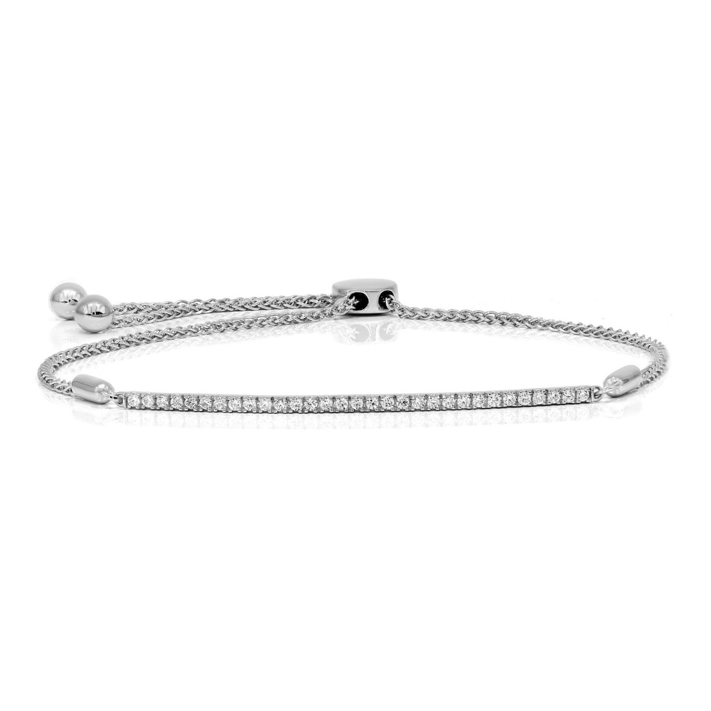  Round Diamond Tannis Design Bolo Bracelet