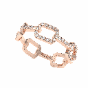 Round Diamond Band Engagement Ring for Women