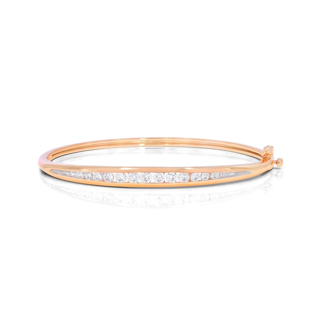  Round Diamond Delicate Kada Bangle 