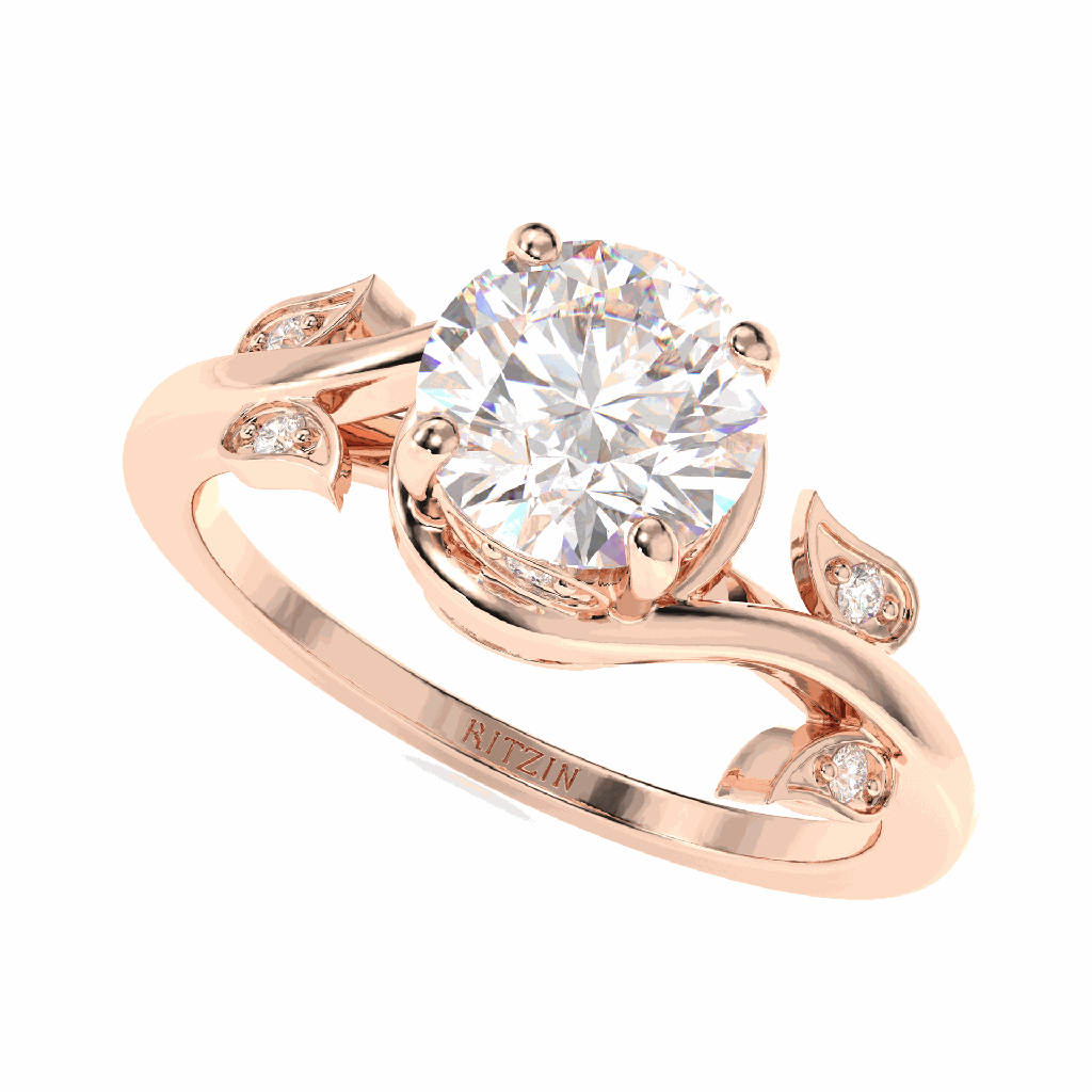 Round Shape Diamond Engagement Ring for Women