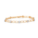  Round Diamond Designer Link Bracelet 