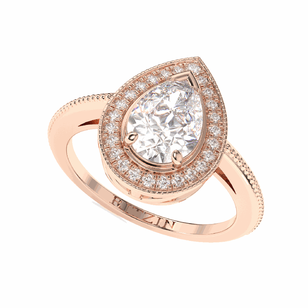 Pear Diamond Engagement Ring for Her