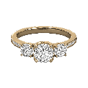 Round Diamond Prong Set Wedding Ring 