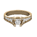  Round Diamond Designer Prong Set Solitaire Ring 