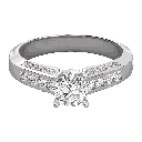  Round Diamond Solitaire Wedding Band 