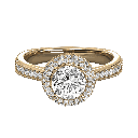  Round Diamond Cluster Engagement Ring For Her